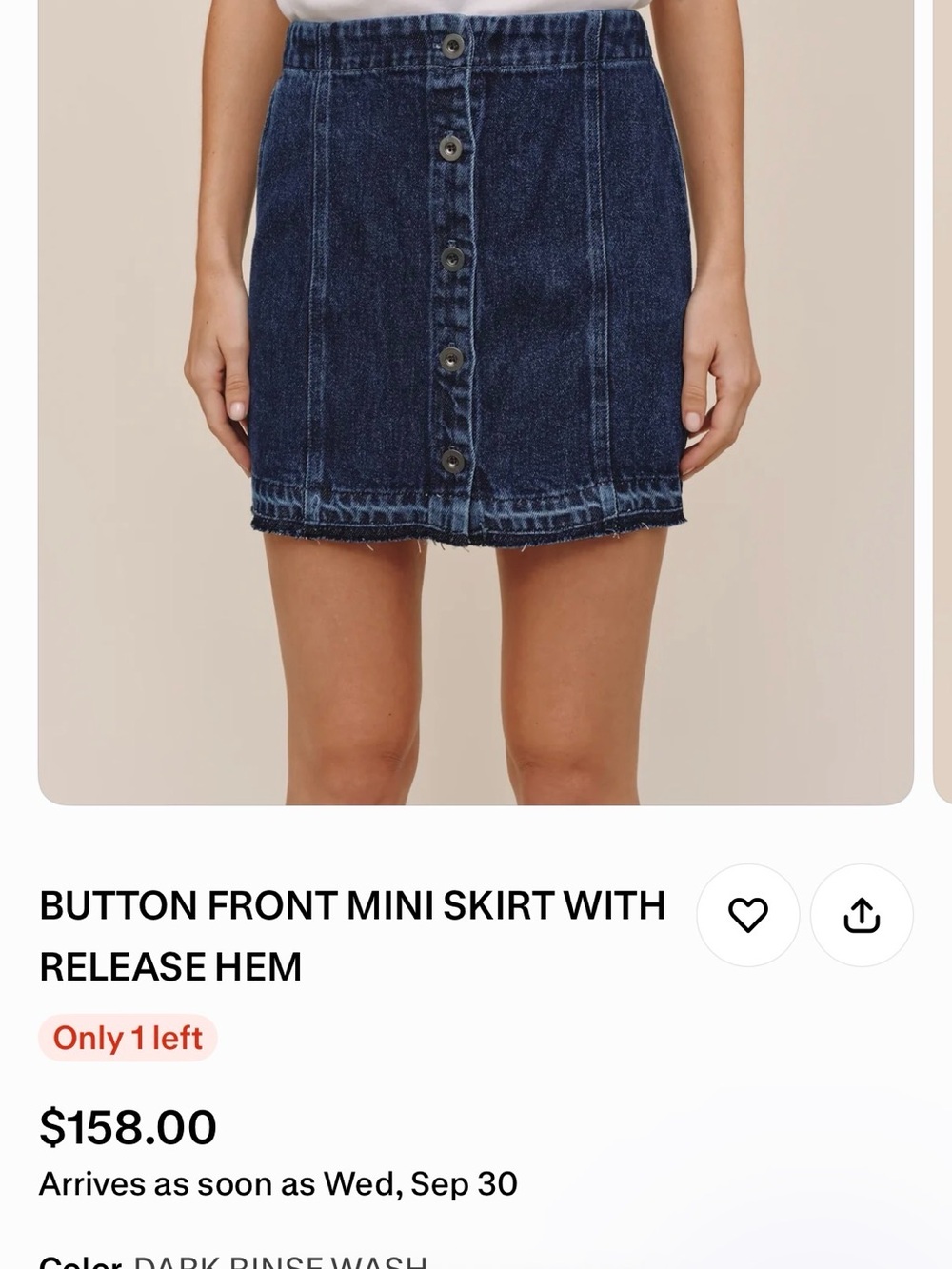 Jean skirt